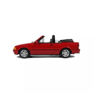 Ford Escort Mk4 XR3i Cabriolet - Flamenco-Rot 1986 OttO mobile 1:18 Resinemodell (Türen, Motorhaube... nicht zu öffnen!)